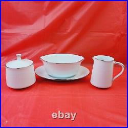 Noritake Reina 6450 Hostess Serving 8 Piece Lot Bowl Platter Gravy Creamer Sugar