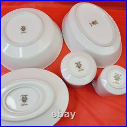 Noritake Reina 6450 Hostess Serving 8 Piece Lot Bowl Platter Gravy Creamer Sugar