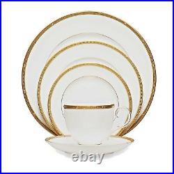 Noritake Rochelle Gold Fine Porcelain China 6-piece, 1 Place Setting #4796 Nwt