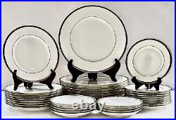 Noritake Rochelle Platinum Dinner Set of China 27Pc Dinner/Salad/Bread Plate