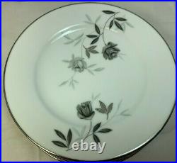 Noritake Rosamor 5851S 31pc set Platinum Trim RARE MILITARY ISSUE-Excellent