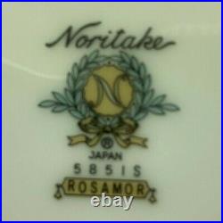 Noritake Rosamor 5851S 31pc set Platinum Trim RARE MILITARY ISSUE-Excellent