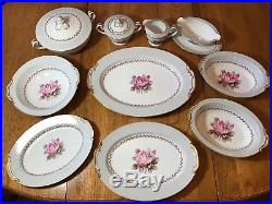 Noritake Rosemont China12 Piece Dinner Set and Many Serving Dishes #5084 REDUCED