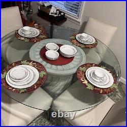 Noritake Rosepoint 29 Piece Porcelain Dinnerware Set, Service for 4