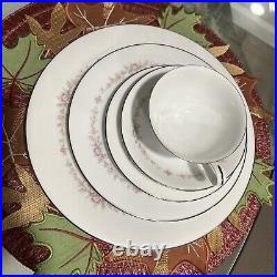 Noritake Rosepoint 29 Piece Porcelain Dinnerware Set, Service for 4