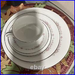 Noritake Rosepoint 29 Piece Porcelain Dinnerware Set, Service for 4