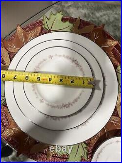 Noritake Rosepoint 29 Piece Porcelain Dinnerware Set, Service for 4