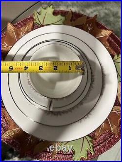 Noritake Rosepoint 29 Piece Porcelain Dinnerware Set, Service for 4