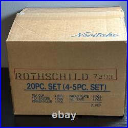 Noritake Rothchild 7293 China Place settings 4 Total 20 pieces MINT