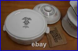 Noritake Rothschild Pattern Porcelain Fine China Sugar Bowl With Lid and Cre