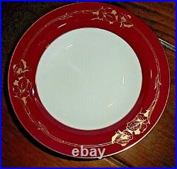 Noritake Ruby Garland Bone China 4 Complete 5 Piece Sets Rare Pattern MINT