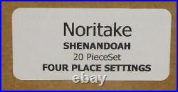 Noritake SHENANDOAH 20 Piece Set FOUR PLACE SETTINGS More Sets Here