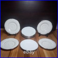 Noritake STERLING COVE Bread Plates Set of 8 Fine China 6 1/2 (In Case)
