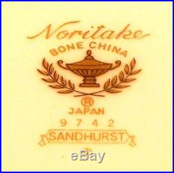 Noritake Sandhurst 5 Piece Place Setting, Fine China Dinnerware MINT Condition