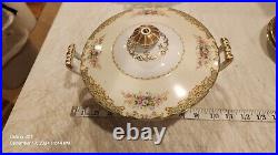 Noritake Sheila #4905 dinner/ salad/ sugar/ gravy bolt /VERY NICE