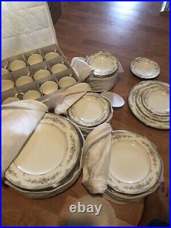 Noritake Shenandoah Bone China 12 Place Settings / 60 Pcs Plus Storage Free Ship