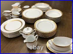 Noritake Signature Gold 55 Piece China Set 4276 NM to Mint