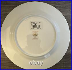 Noritake Silver Palace 8.5' Salad Plates Fine Bone Wedding China Set of 4