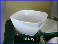 Noritake Sten Small Square Bowls Set of 4 NEW IN BOX Bone China