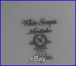 Noritake Stoneleigh White Scapes China NIB 4 5 pc place settings Dinnerware