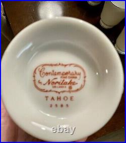 Noritake Tahoe China Service for 10 60 Pieces With 2 Sizes of HTF BOWLS