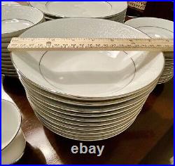 Noritake Tahoe China Service for 10 60 Pieces With 2 Sizes of HTF BOWLS