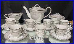 Noritake Tea Set. Norwood pattern. Set of (8) Tea Cups & Saucers, HTF, Appears