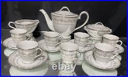 Noritake Tea Set. Norwood pattern. Set of (8) Tea Cups & Saucers, HTF, Appears