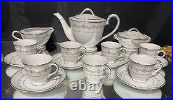 Noritake Tea Set. Norwood pattern. Set of (8) Tea Cups & Saucers, HTF, Appears