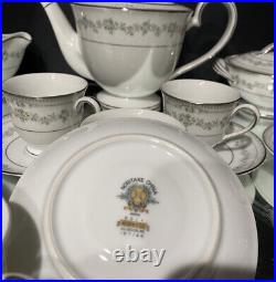 Noritake Tea Set. Norwood pattern. Set of (8) Tea Cups & Saucers, HTF, Appears