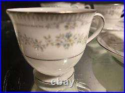 Noritake Tea Set. Norwood pattern. Set of (8) Tea Cups & Saucers, HTF, Appears