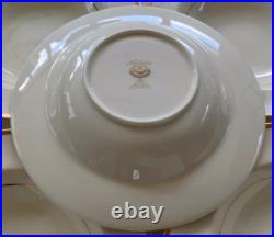 Noritake Troy Fine Bone China Gilt Rim Ivory Soup Bowls Set Of 12