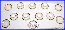 Noritake Valiere #95632 China Demitasse Sets 7 Cups 12 Saucers Vintage T1803