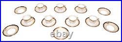 Noritake Valiere #95632 China Demitasse Sets 7 Cups 12 Saucers Vintage T1803