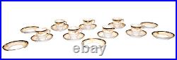 Noritake Valiere #95632 China Demitasse Sets 7 Cups 12 Saucers Vintage T1803