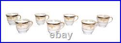 Noritake Valiere #95632 China Demitasse Sets 7 Cups 12 Saucers Vintage T1803