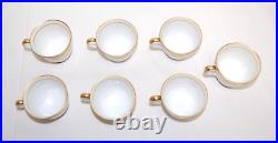 Noritake Valiere #95632 China Demitasse Sets 7 Cups 12 Saucers Vintage T1803