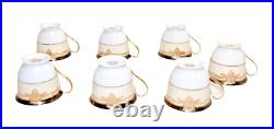 Noritake Valiere #95632 China Demitasse Sets 7 Cups 12 Saucers Vintage T1803