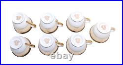 Noritake Valiere #95632 China Demitasse Sets 7 Cups 12 Saucers Vintage T1803
