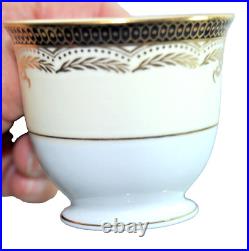 Noritake Valiere #95632 China Demitasse Sets 7 Cups 12 Saucers Vintage T1803