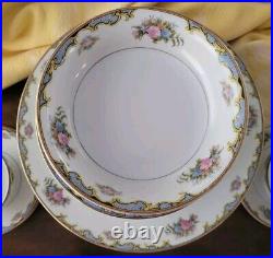 Noritake Vasona 36 Pcs Dinner & Bread Plates Fruit Bowls Sugar Creamer Cup& Sauc