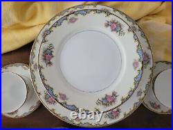 Noritake Vasona 36 Pcs Dinner & Bread Plates Fruit Bowls Sugar Creamer Cup& Sauc