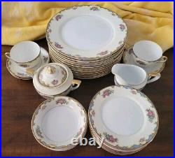 Noritake Vasona 36 Pcs Dinner & Bread Plates Fruit Bowls Sugar Creamer Cup& Sauc