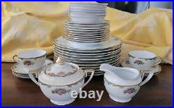 Noritake Vasona 36 Pcs Dinner & Bread Plates Fruit Bowls Sugar Creamer Cup& Sauc