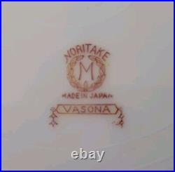 Noritake Vasona 36 Pcs Dinner & Bread Plates Fruit Bowls Sugar Creamer Cup& Sauc