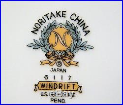 Noritake Vintage 8 Place Dinnerware China Set Windrift Pattern 6117