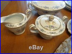 Noritake Violette 3054 China 94 Pcs. 12 Complete Settings & Extras Discontinued