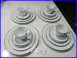 Noritake Virtue Lot Of (4) Place Settings Mint