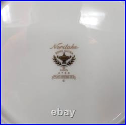 Noritake White Palace Christmas Gold Holiday Accent Salad Plates Set of 12