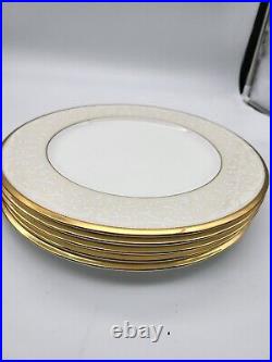 Noritake White Palace Collection Dinner Plate Salad Set of 5 each